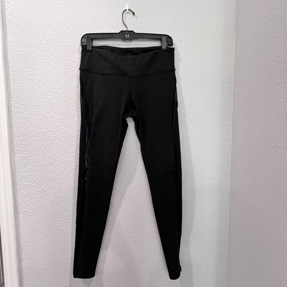 Alo Black Mesh Yoga Pants